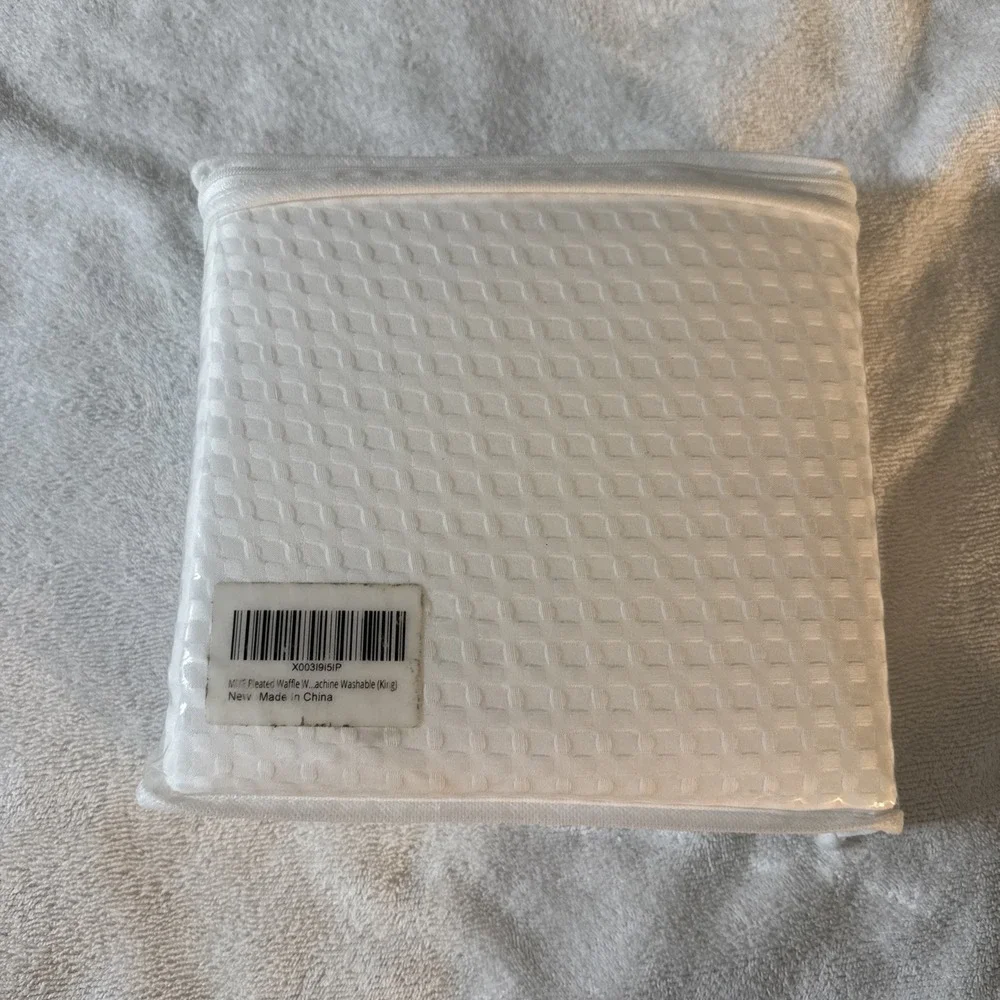 MIYE Waffle Weave King Size Bed Skirt